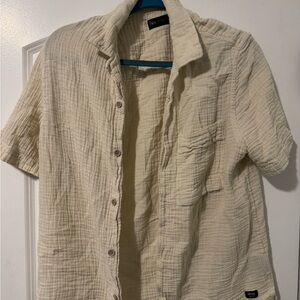 Zara Beige Men's Casual Shirt
